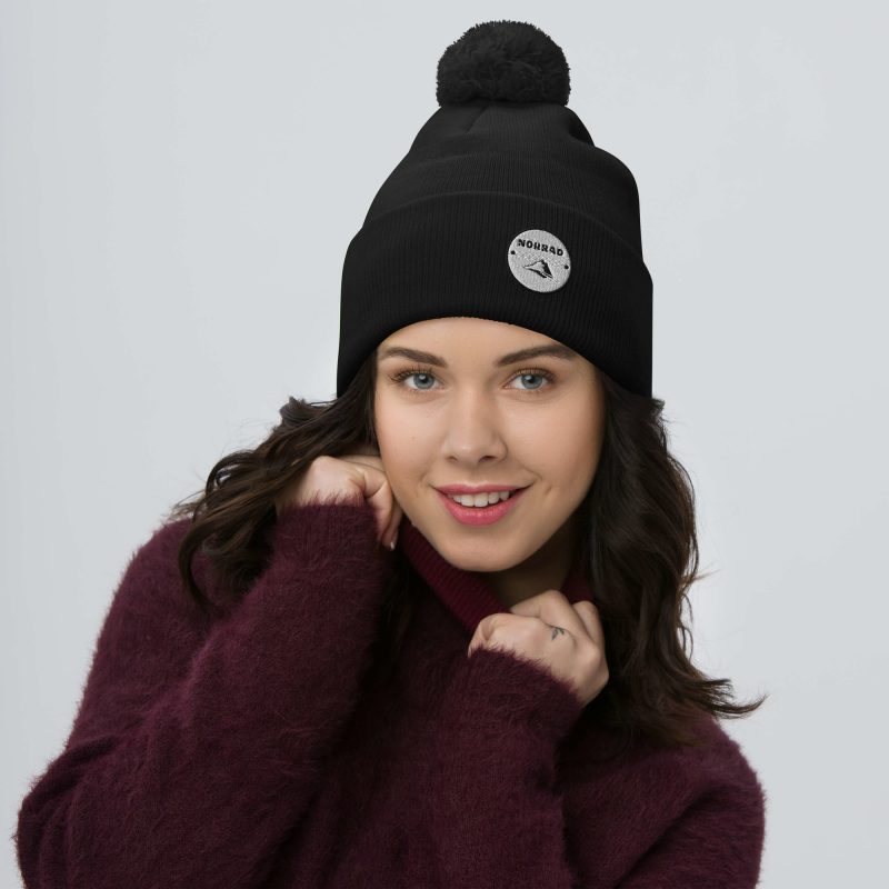 Norrad Patch Pom-Pom Beanie