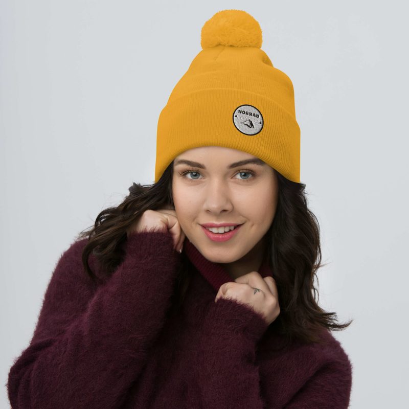 Norrad Patch Pom-Pom Beanie - Image 4
