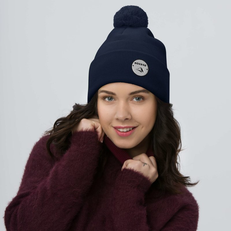 Norrad Patch Pom-Pom Beanie - Image 2