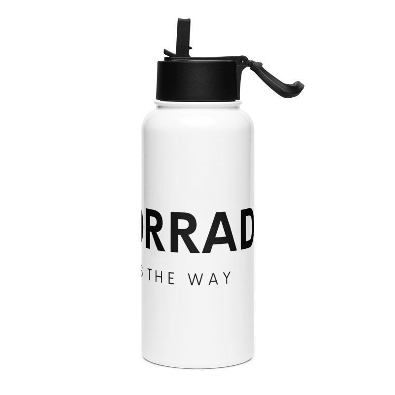 Stainless steel water bottle with a straw lid - Image 3